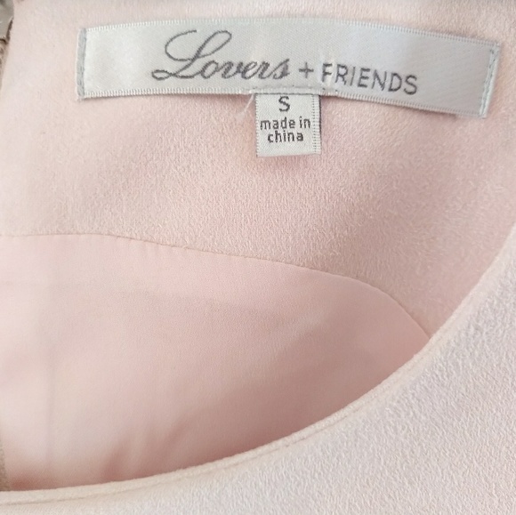Lovers + Friends Blush Pink Suede Pristine Dress S - Picture 7 of 8